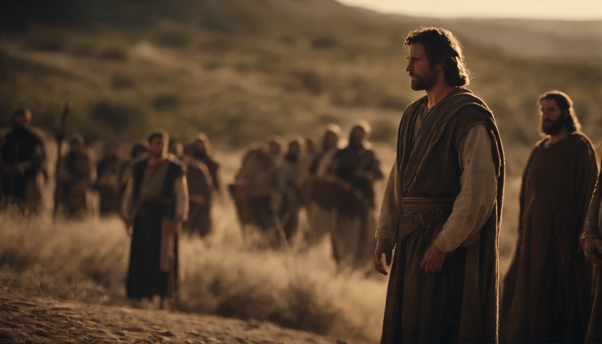 Timothy, Biblical epic scene, COM DETALHES FACIAIS TRINCADOS.