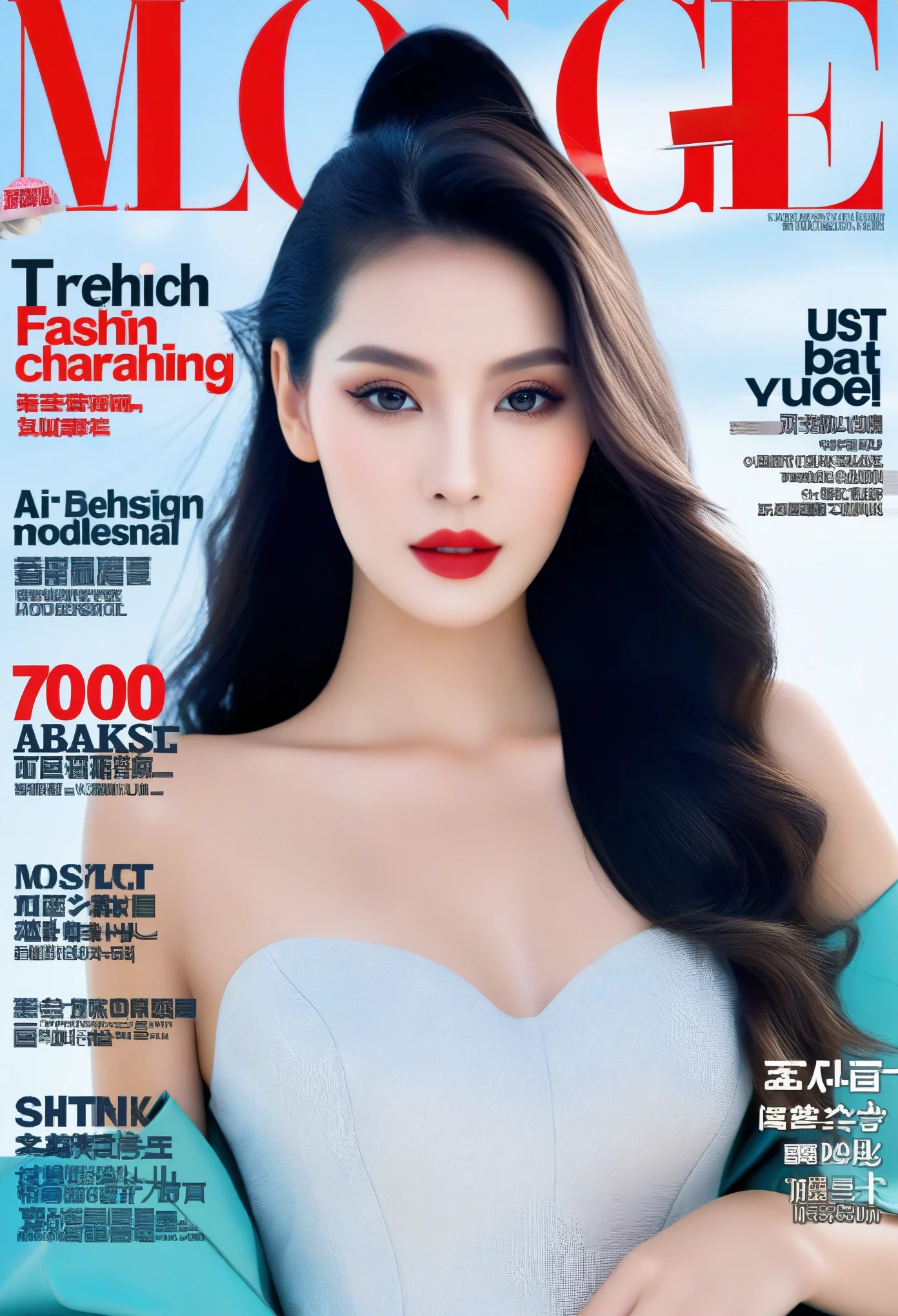 MagazineCover,camisole dress, Side Chest, (Sleeveless:1.2), cleavage_Cutout,