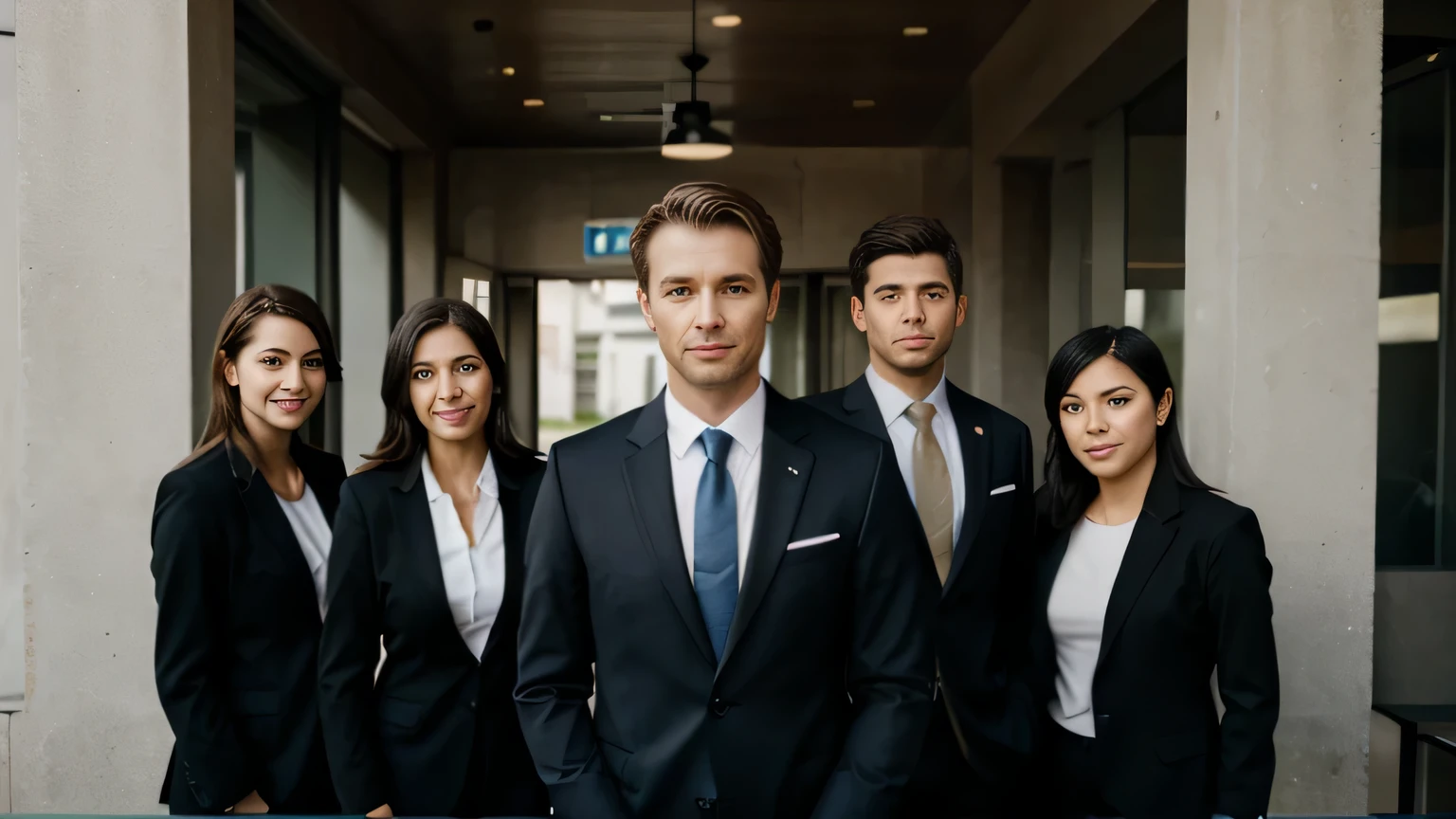 equipe. pessoas de terno. Organization.