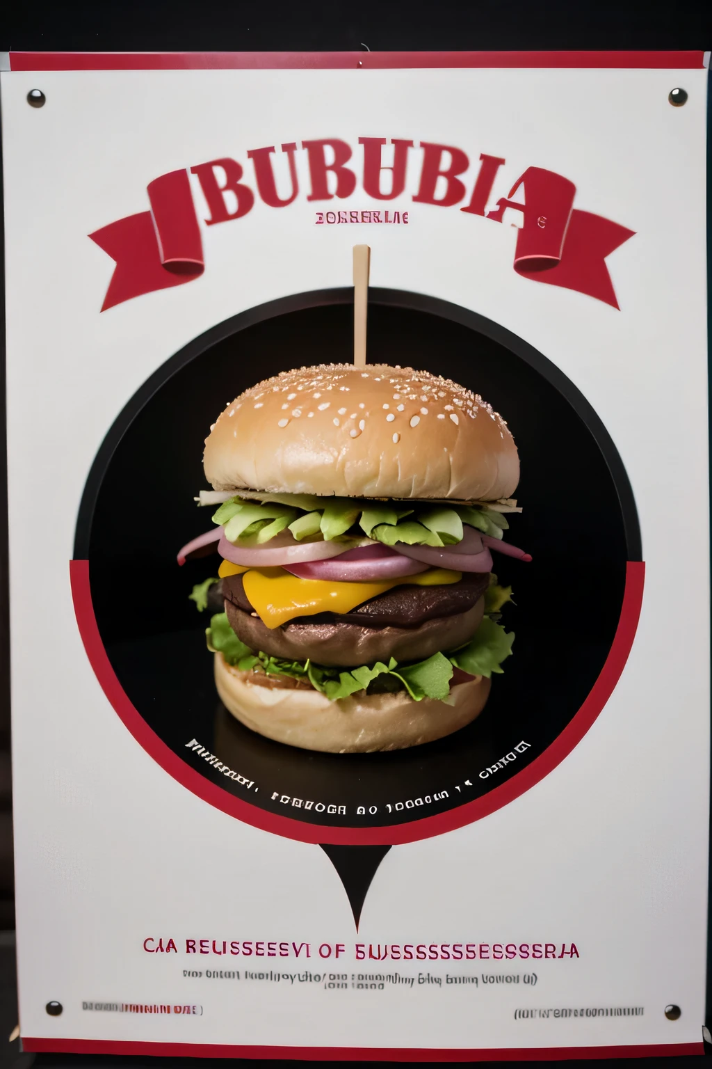 Gourmet burger restaurant logo