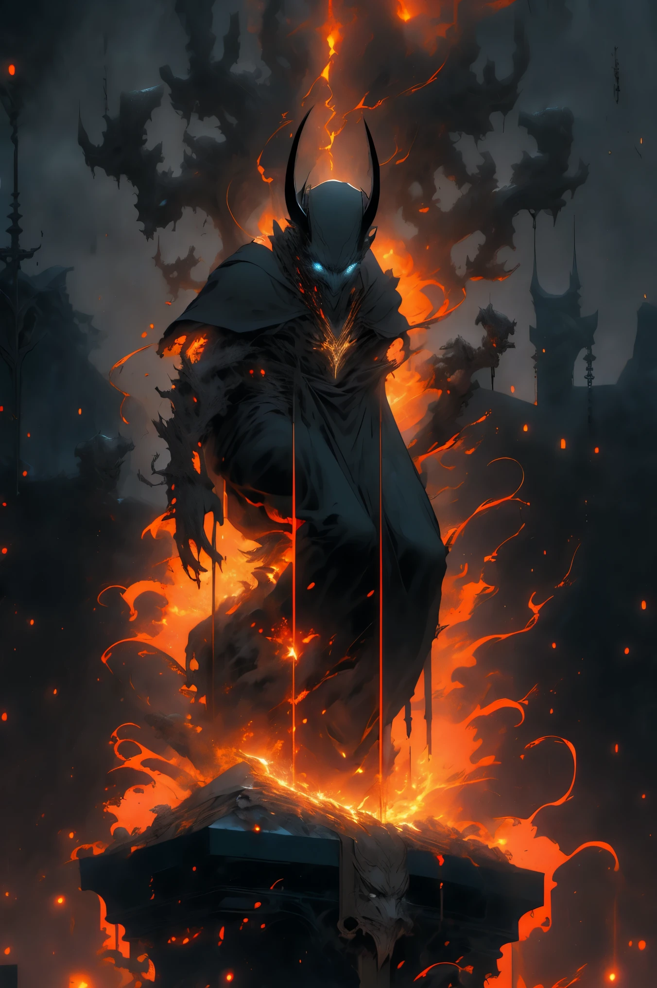 A stone gargoyle, meditating, on top of the Notre Dame, in the rain, in a dark night with lightning and thunder. The gargoyle is perched on a ledge, surrounded by a gloomy atmosphere. The scene is illuminated by a dim light, highlighting the intricate details of the gargoyle. The image has the best quality and is in high resolution, capturing every nuance and texture of the gargoyle and the rainy night. The stone gargoyle serves as a guardian, overlooking the monastery and exuding a sense of mystery and tranquility.
