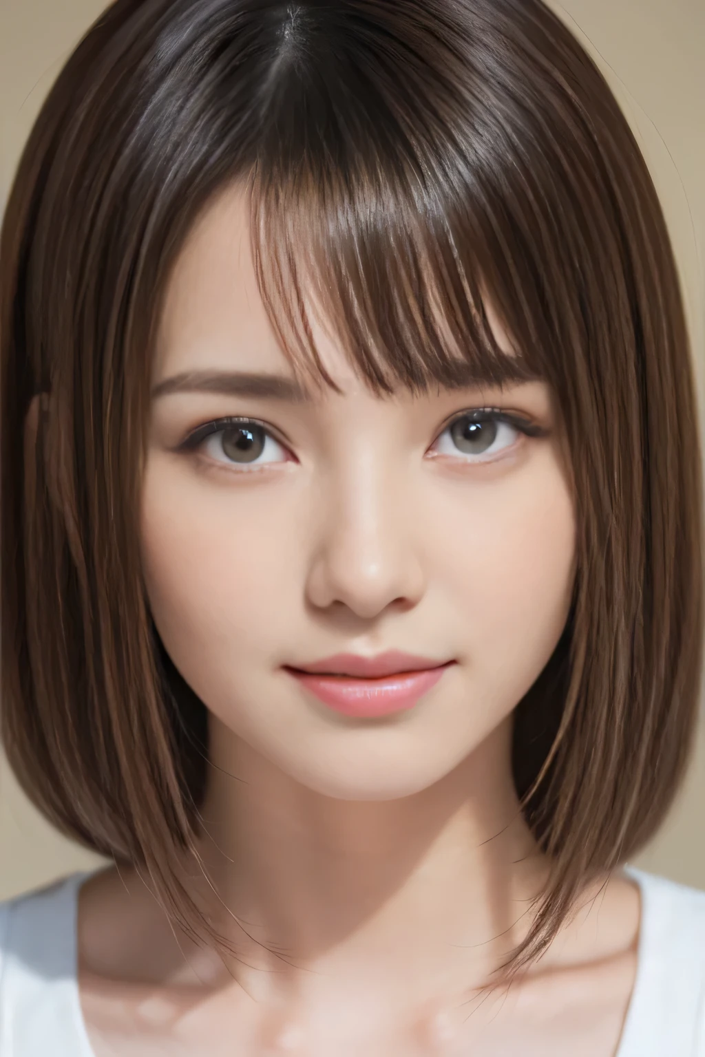 one girl, (beautiful girl, delicate girl:1.3), (:1.3),
break, (abnormal:1.3),
break, very fine eyes, (symmetrical eyes:1.3),
break, perfectly trimmed fingers,
break, small breasts, brown eyes, parted bangs, brown hair, (upper teeth, best smile:0.6),
break, (Eye and face details:1.0),
break, (masterpiece, highest quality, Super detailed, detailed face, 8K)