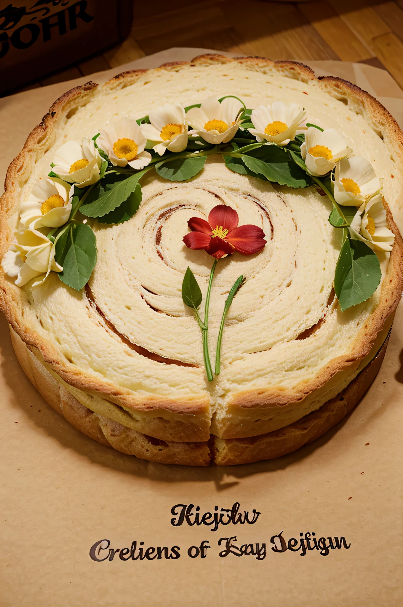 Generate a logo for a bakery called flower of delight 