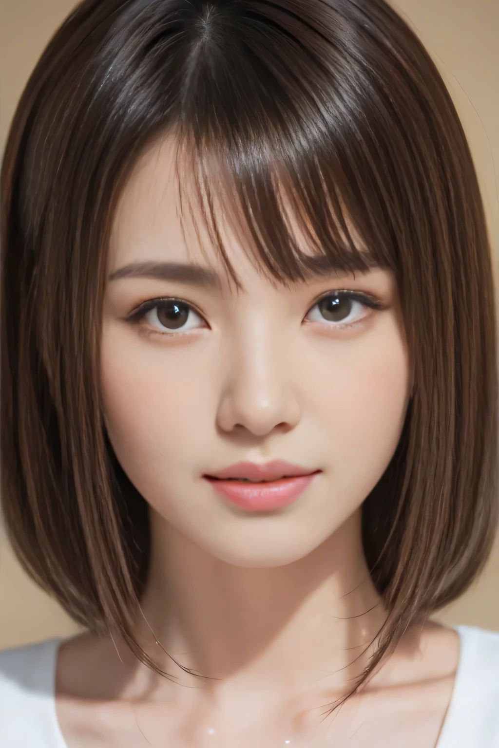 one girl, (beautiful girl, delicate girl:1.3), (16 years old:1.3),
break,{lip gloss：wet lips}
break, very fine eyes, (symmetrical eyes:1.3), (double eyes:1.3)
break, perfectly trimmed fingers,
break, small breasts, brown eyes, parted bangs, brown hair, (:upper teeth, best smile:0.6),
break, (Eye and face details:1.0),
break, (masterpiece, highest quality, Super detailed, detailed face, 8K)