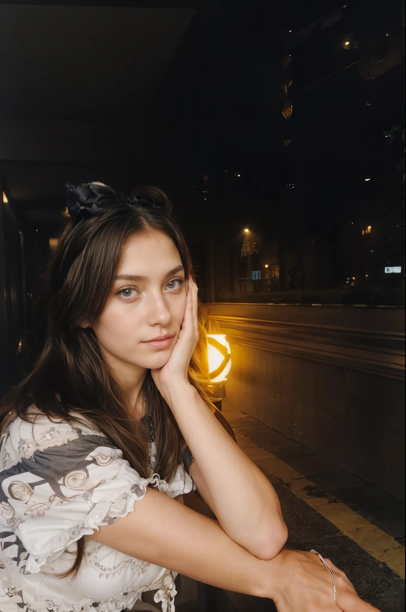 Biritsh girl, ((European girl)), white girl, pinterest, taking a selfie, hand hidden, light skin, no hand shown, half body, close up, amateur ((hand hidden)), ((wrist hidden))