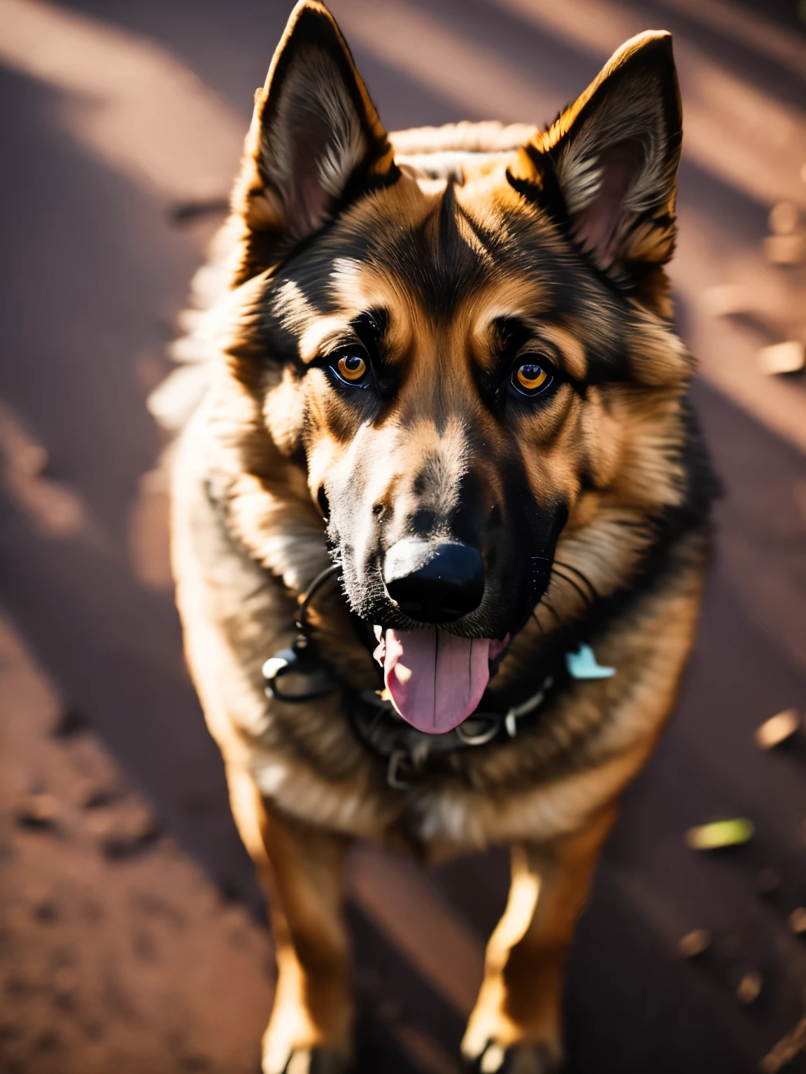 german shepherd, long shot