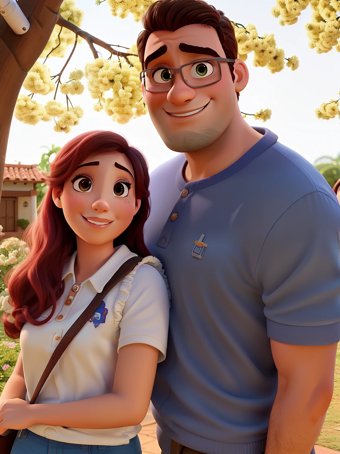 casal romantico, igual aos filmes Disney Pixar