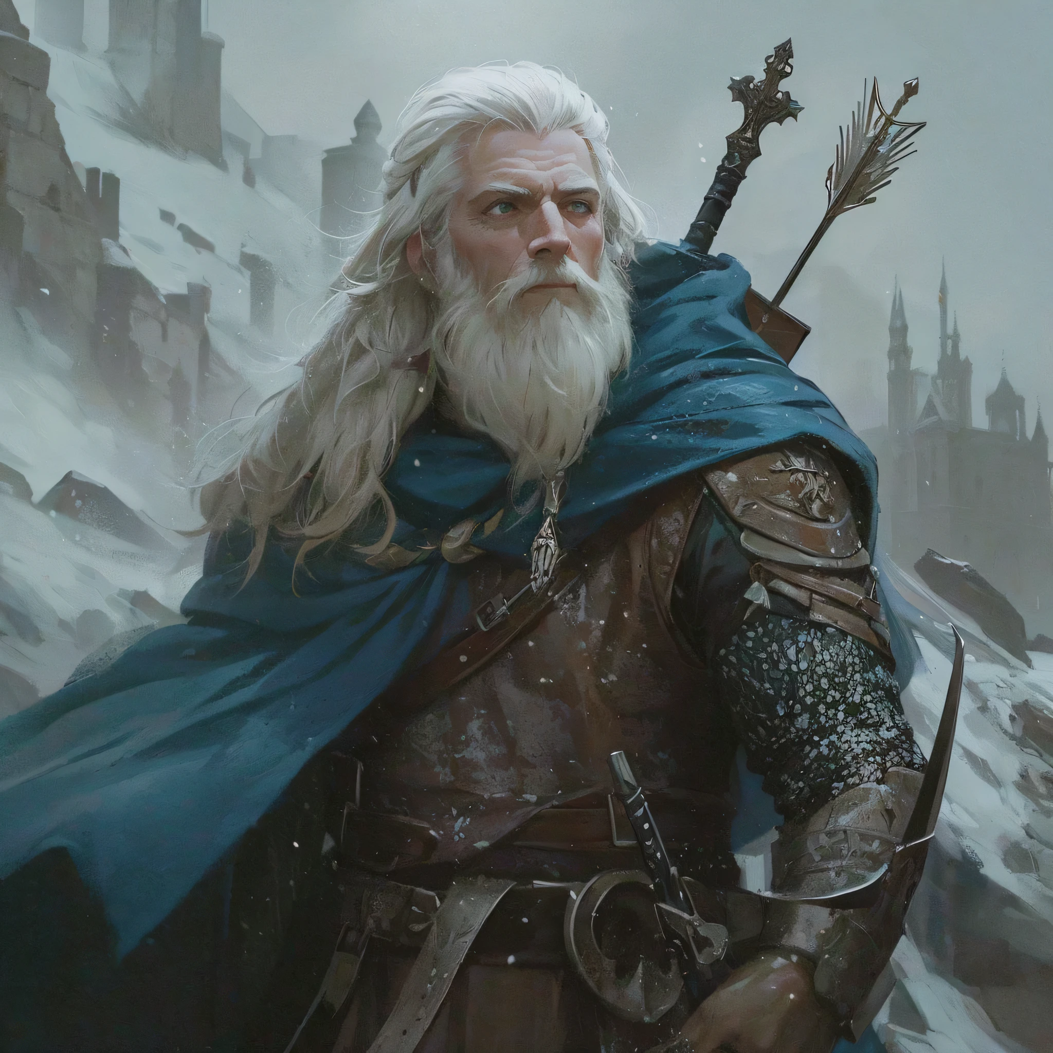 RPG, estilo medieval, neve