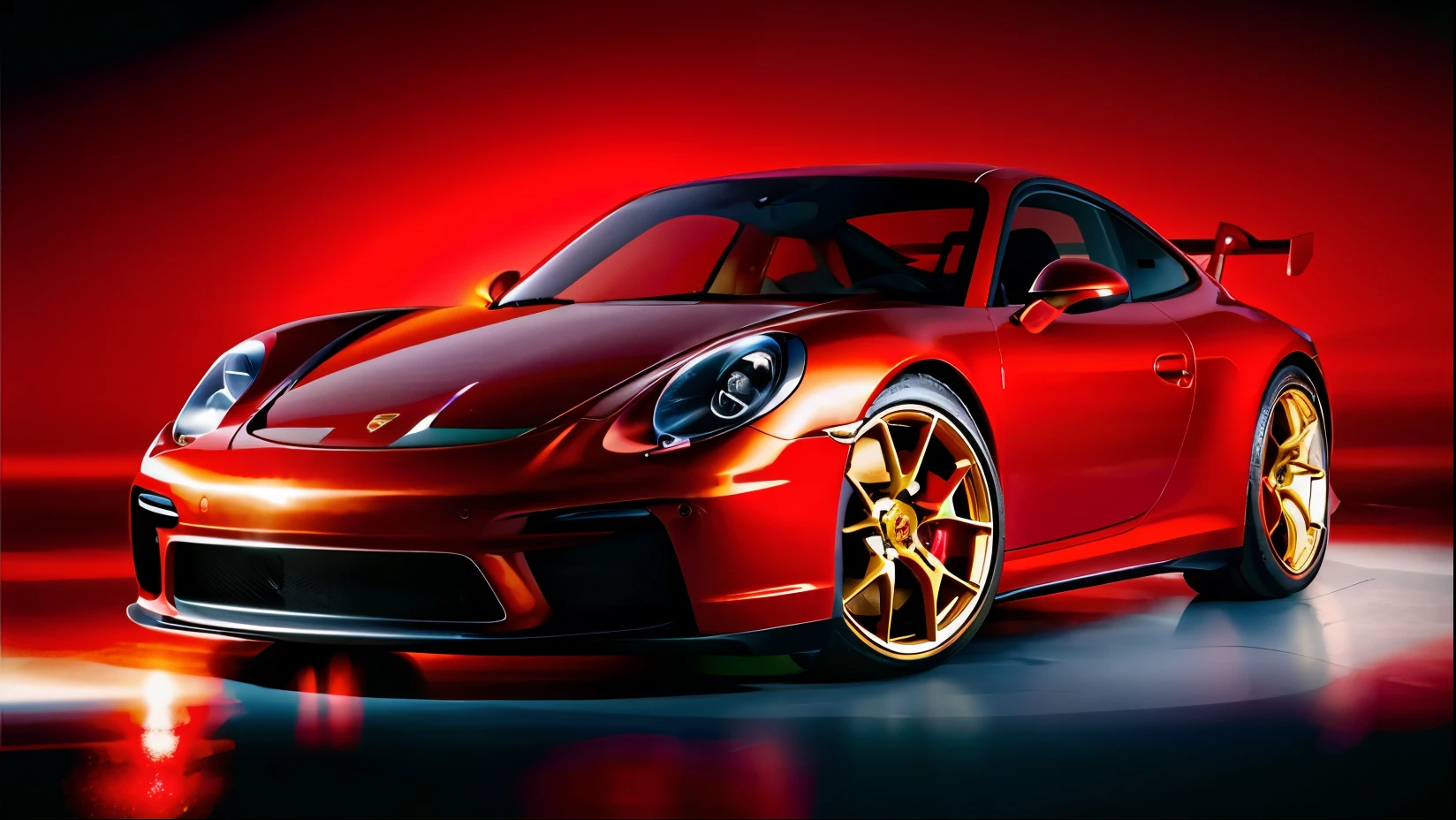 8k photograph,In the daytime,Red Porsche,action shot,A detailed,(with dynamism,photograph realistic,realisticlying,Clear focus,8k)