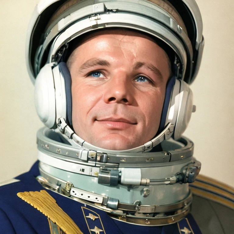 (masterpiece, best quality:1.2) cosmonaut USSR portrait, solo