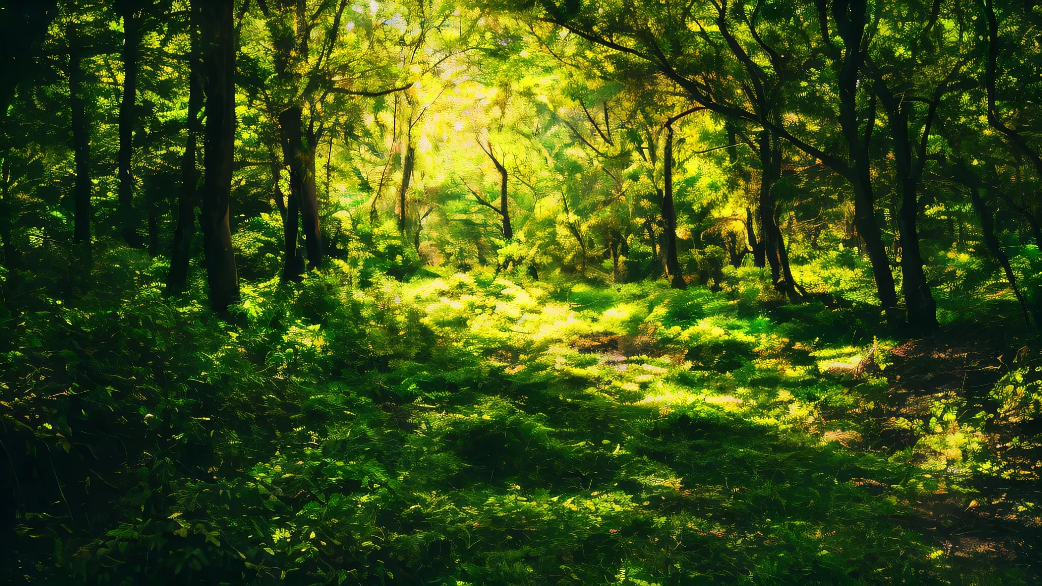 landscape photography、forest、light、