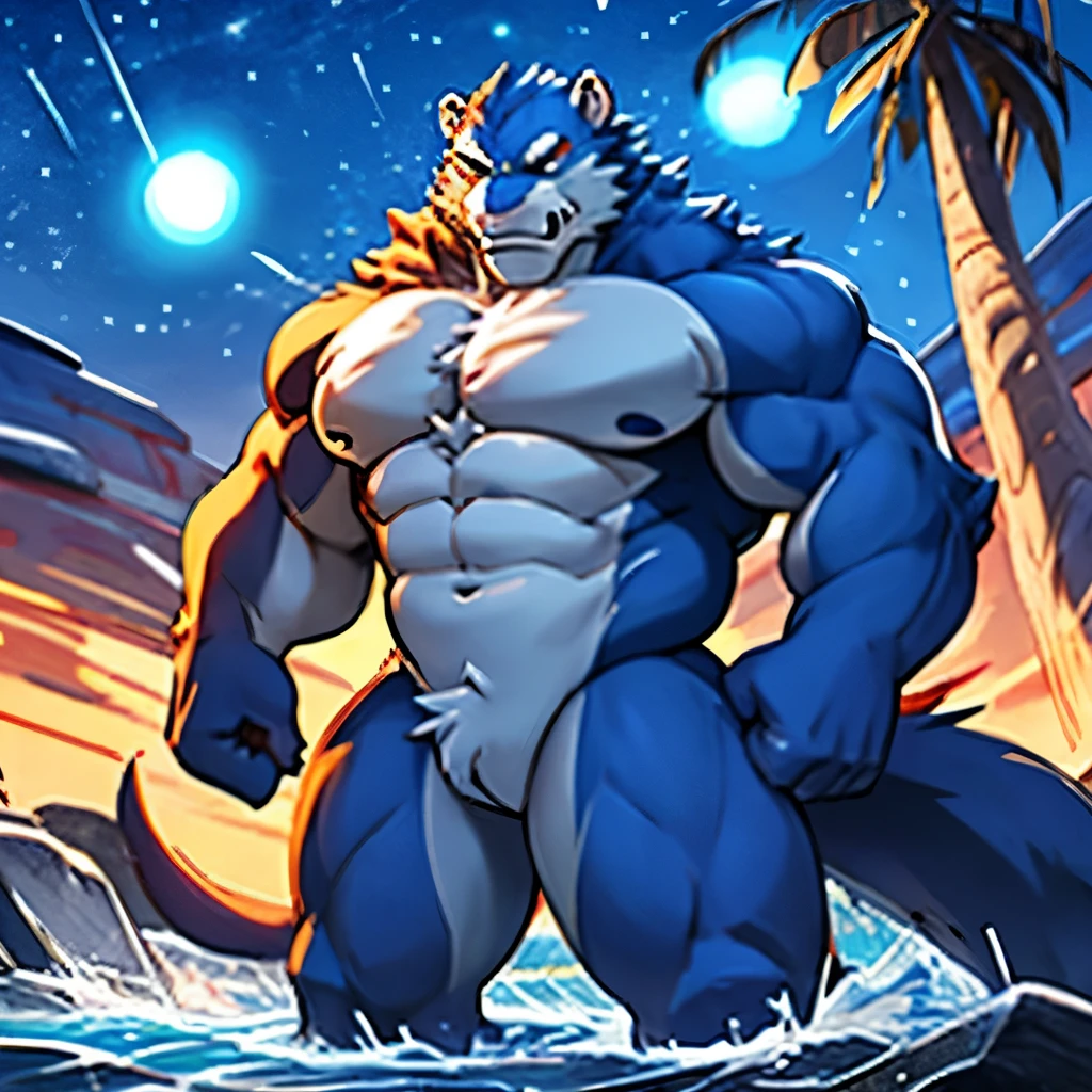 Alone, ORCBEAR, Male, muscle, intestinal muscle, big belly, calnçan, large, Male mature, old. (((naked)))