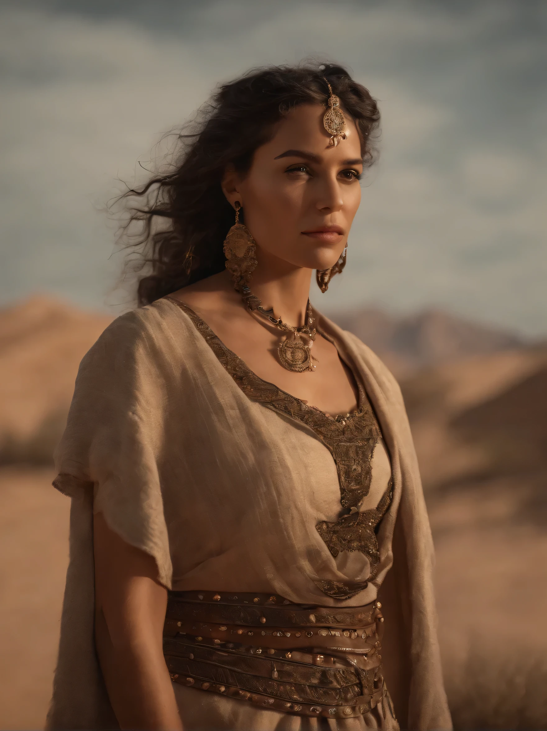 a woman in a desert outfit posing for a picture, artgerm julie bell beeple, alena aenami and artgerm, 4k fantasy art, karol bak uhd, 8k fantasy art, fantasy concept art portrait, fantasy woman, alexandra fomina artstation, wlop art, desert fighter ancient mage, epic fantasy art portrait