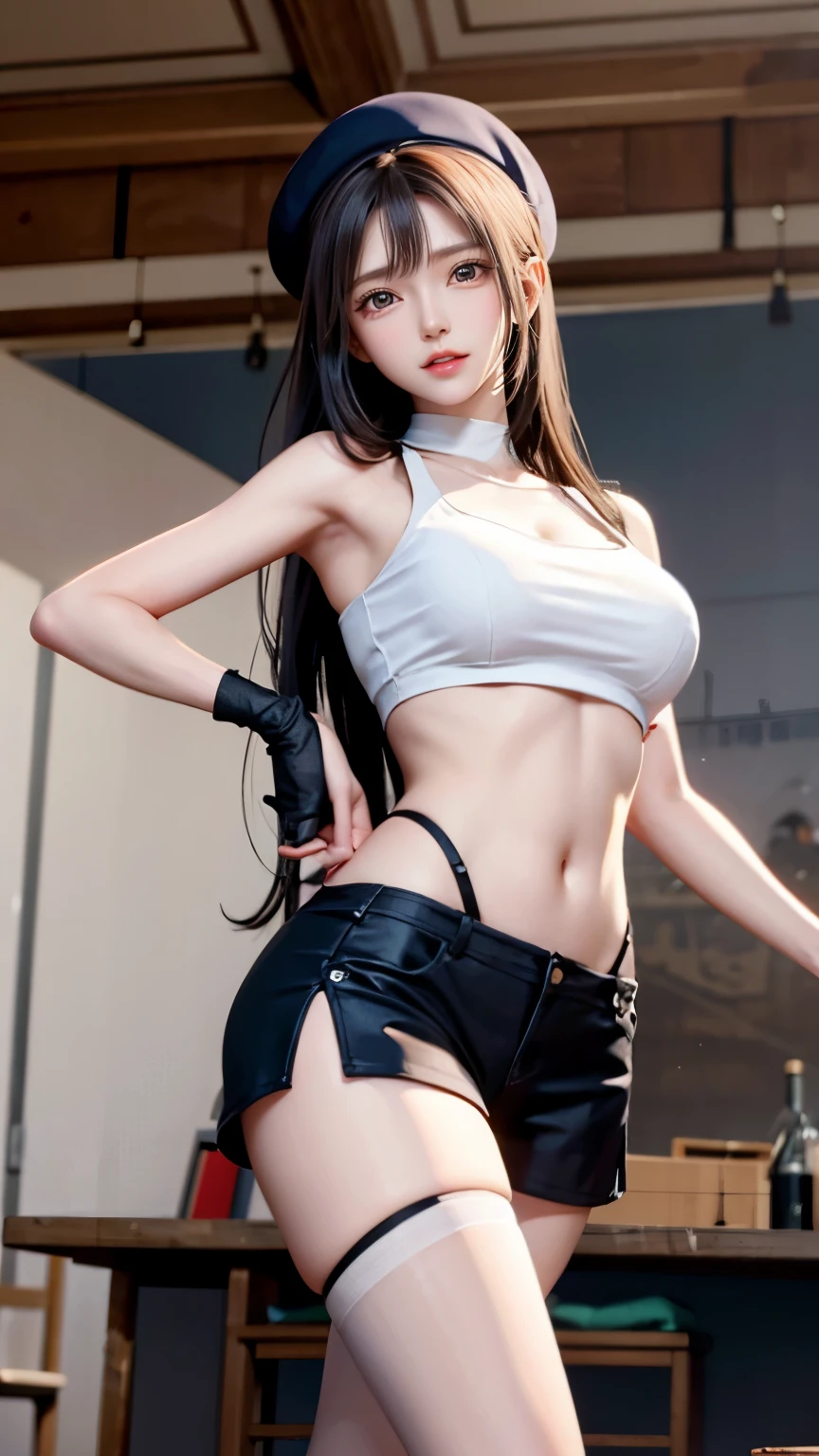 Tifa Lockhart is captured by the beast&#39;s tentacles and enjoys sexual pleasure..., (((とても美しい girl))), ((highest quality)), ((masterpiece)), (realistic), perfect face, ((white crop top, elbow pad, fingerless gloves, suspenders)), 8K, ultra high resolution, (Photoreal:1.4), golden ratio, ultra high resolutionの写真, (complete limbs), (normal limb), (膝をつくopen leg pose), Sigma 85mmF/1.4, 50mm Lenac lighting, hyper real, Clothes that are too close to the skin, (perfect limbs), beautiful thighs, ((Don&#39;Do not wear anything on your lower body)), thin eyebrows, nffsw, RAW photo, Too cute face, 1 Japanese female, thin, thinウエスト, (raise your arms), ((exposed lower body)), Tifa Lockhart gets licked all over by tentacles, young and cute little face, lots of sweat, ((anatomically correct limbs)), The costume sticks to your skin too much, thin美女, セクシーな15 yeas inserted, detailed crotch, ((complete limbs)), Clothing that fits your skin perfectly, (gasping face), sweaty and wet:1.4, (Full body photo from the top of the knee), (open leg pose,), ((beautiful thighs)), 15 year old girl, not wearir, ((anatomically correct limbs)), Tifa Lockhart is defeated by the enemy., Love juice drips from the crotch that spreads from side to side.