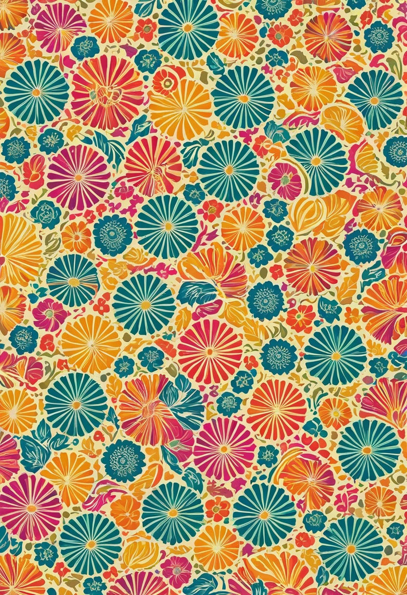 Nostalgic colorful patterns