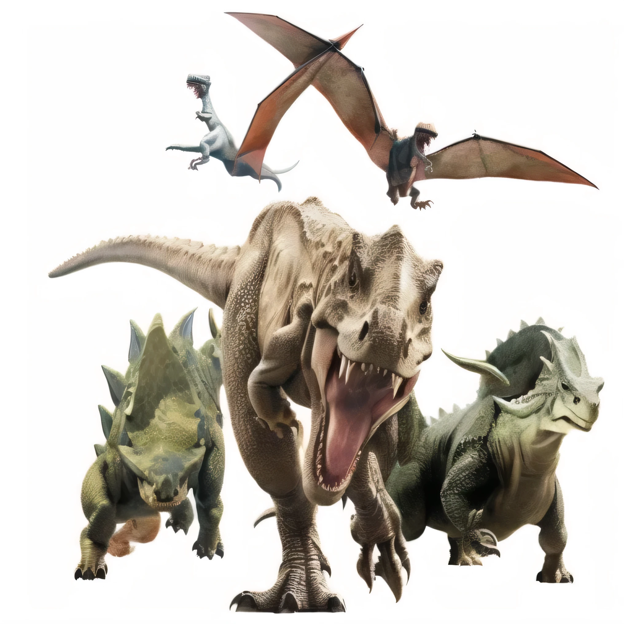 多种Dinosaur,侏罗纪Dinosaur写实,Dinosaur,Tyrannosaurus rex,pterosaur,triceratops,Stegosaurus,Ultra HD 4k