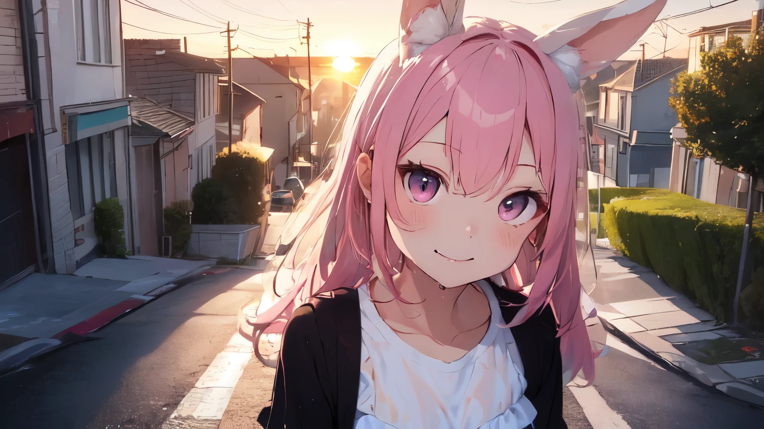 pink hair