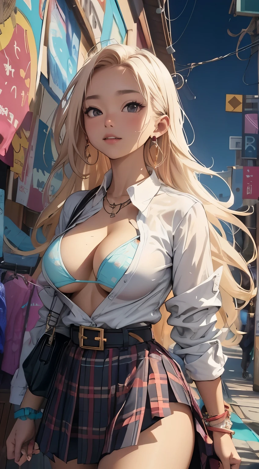huge breasts、colorful micro bikini、underboob:1.5、NSFW、tanned black skin:2.0