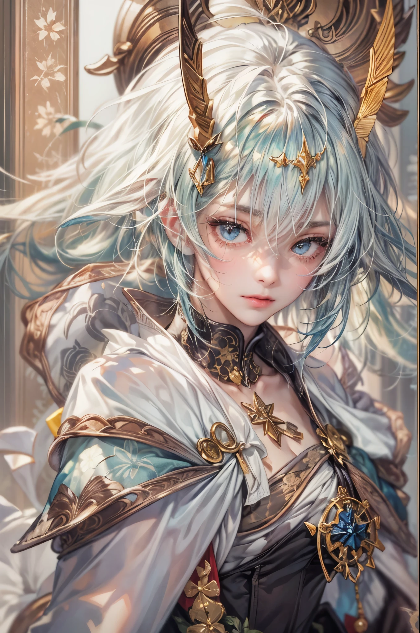((Best quality)), ((masterpiece)), (detailed), ((perfect face)), ((halfbody)) genshin impact character