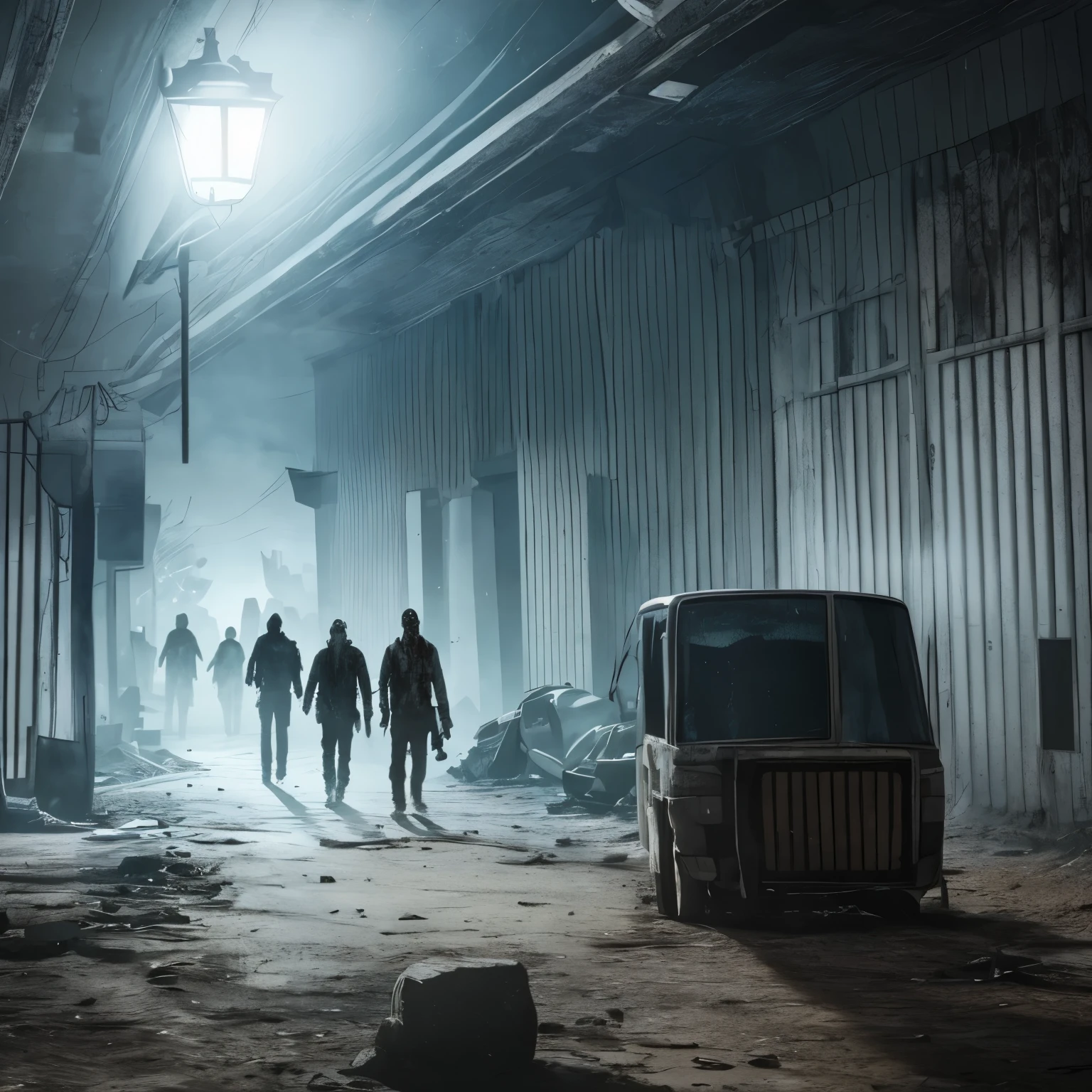 zombie,wandering around,