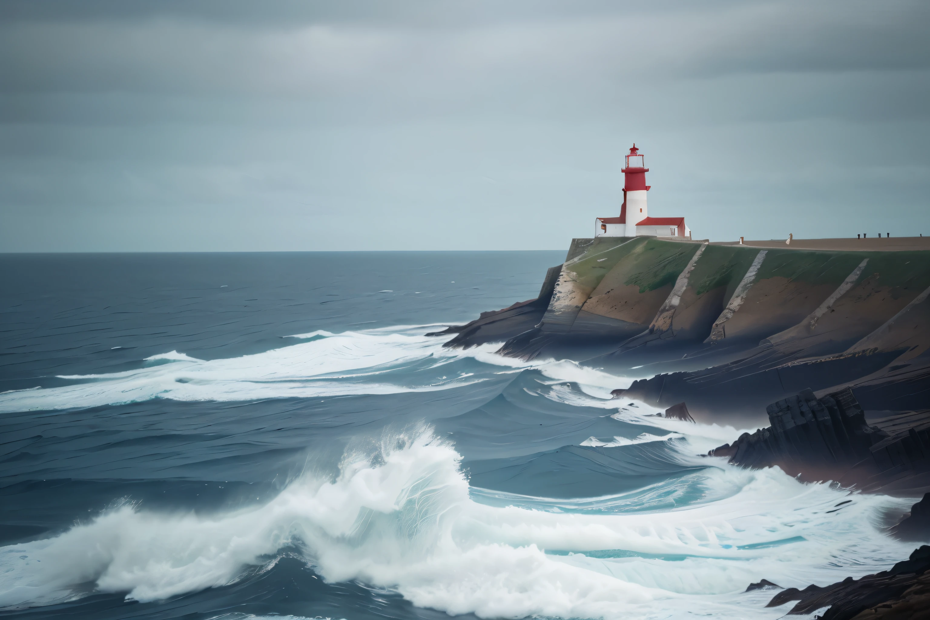 The only lighthouse overlooking the sea.