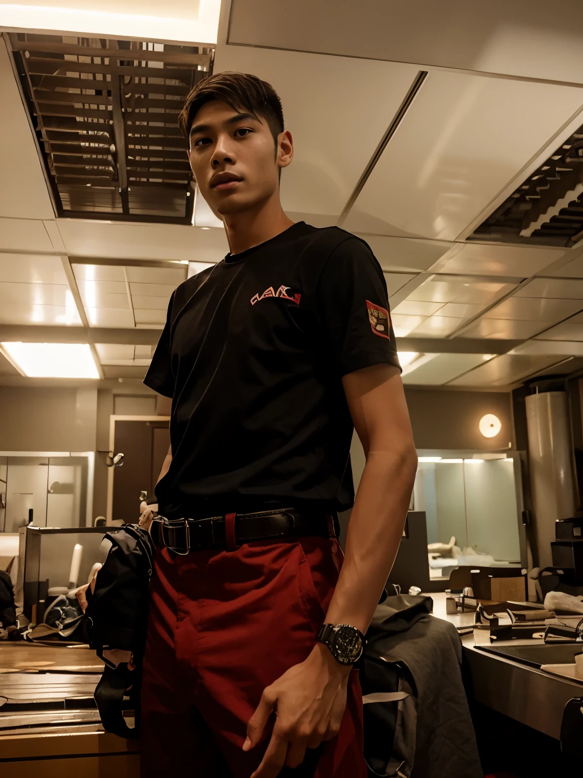 there is a man sitting in a chair with a hat on his head, leaked photo, high quality upload, 2 3 years old, smoking with squat down pose, thawan duchanee, 2 2 years old, very very low quality picture, 2 7 years old, 21 years old, 18 years old, 2 8 years old, full body picture