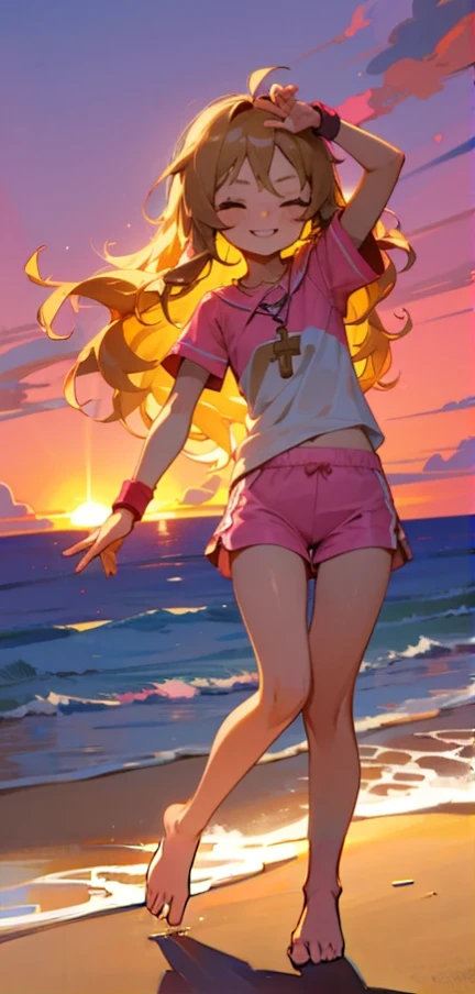 feet standing on the sand