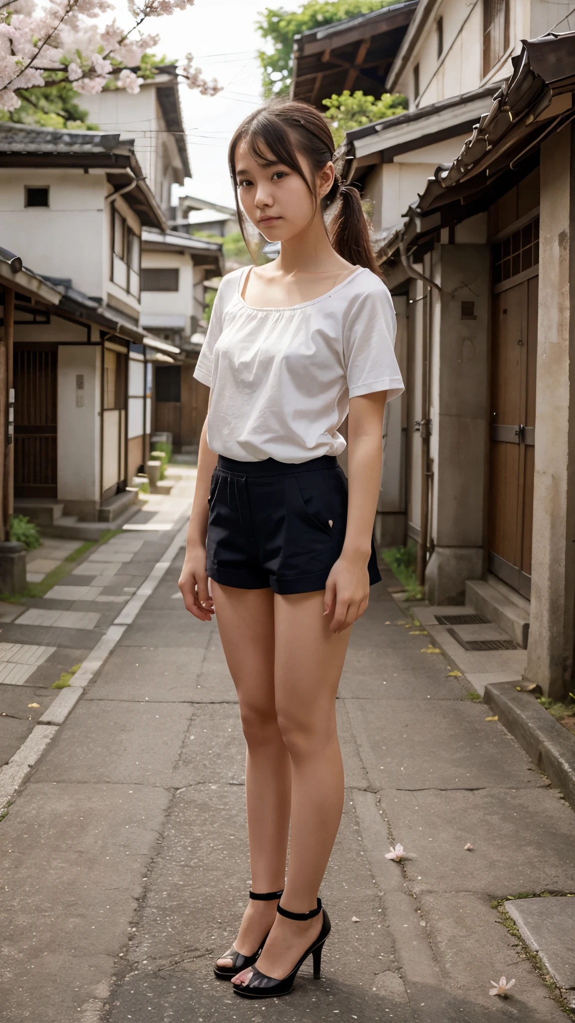 Magazine Cover:1.3、(Beautiful 9 year old Japanese female town Street in Summer,All are under 90cm tall:2.0), Cute Face, (Deeply chiseled face:0.7), (freckles:0.6), Soft Light,Healthy white skin, shy, Bob, (Serious face), (Sparkling eyes), Summer Street Corner, thin,Small nippley lower body is wet、Semen leaks from the vagina、Semen dripping from the mouth，((Completely naked))、Show off your attitude、{(２Split Photo:1.3)、(Standing posture、Bend both knees outwards:1.5、Bow-legged:1.3)、(Standing posture、Bend both knees outwards:1.5、Bow-legged:1.3)}、Accurate limbs、Accurate Fingers、Accurate Fingersの本数、White sneakers:1.3、around the girl６People Girls、Cute smile、Laughing with your mouth open