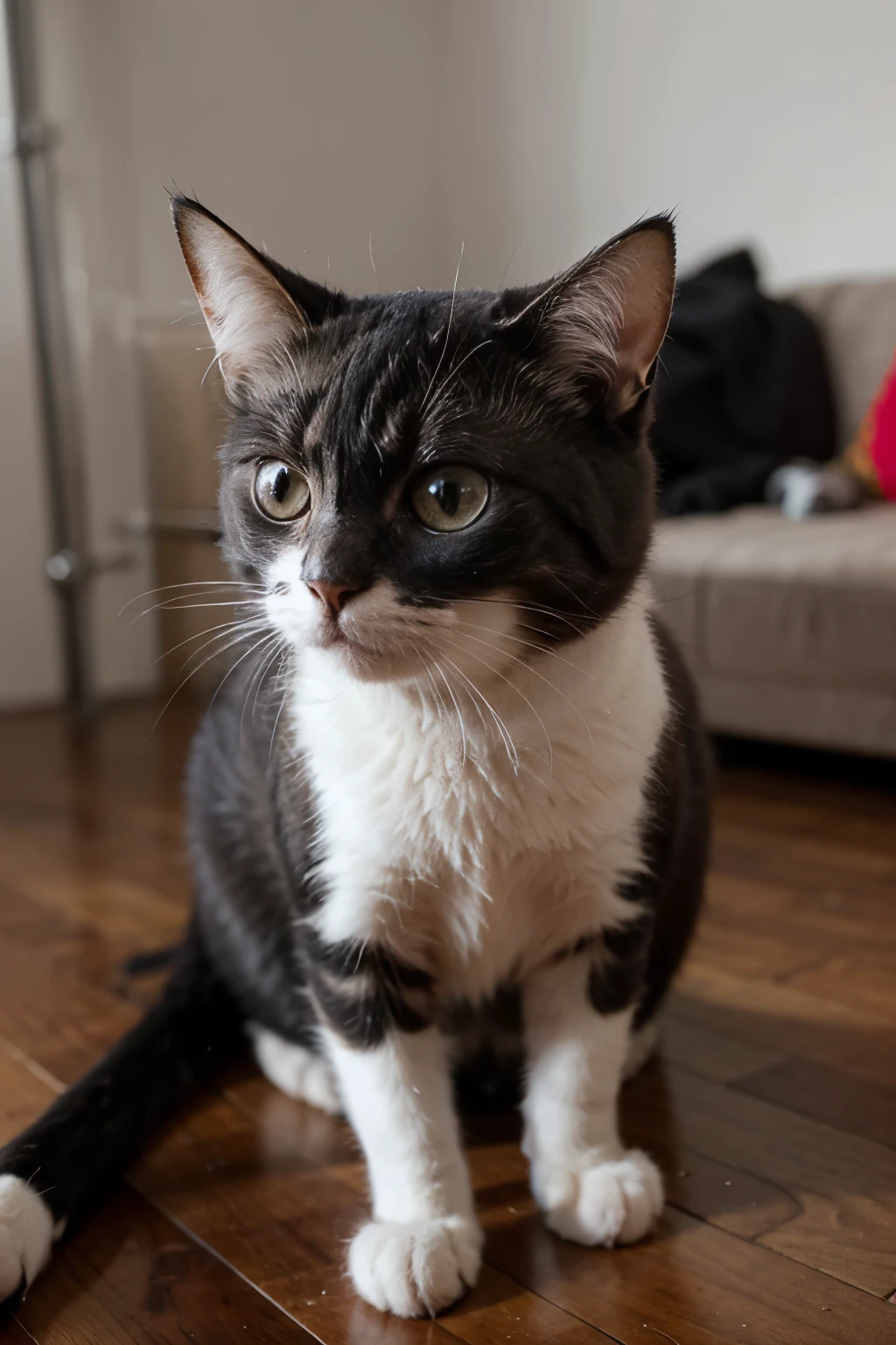 gato con un degradado