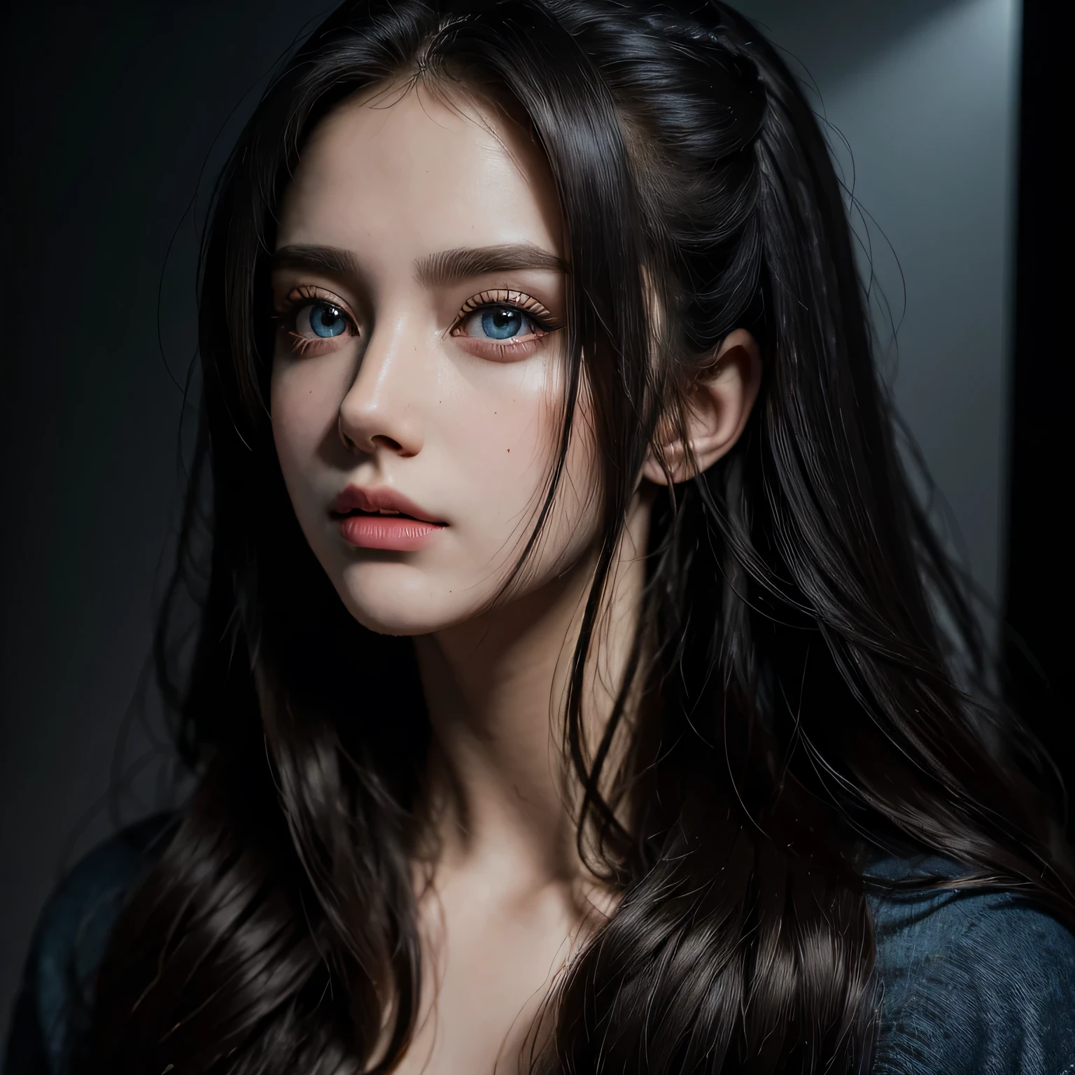 (masterpiece:1.2), (best quality:1.2), hyper realistic,highestres,absurdres,extremely detailed,volumetic,dramatic lighting,
1girl,detailed eyes,face,looking to the side,