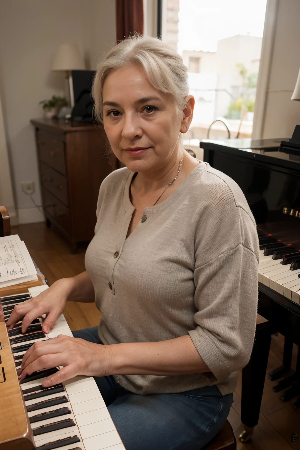 ((Mejor calidad)), (Piano viejo con poca luz