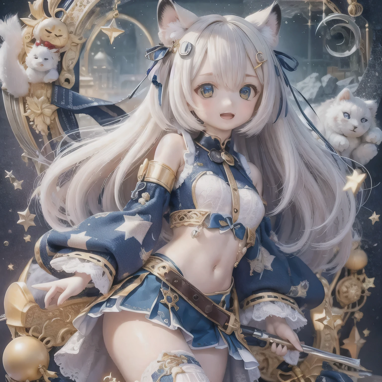 white tiger girls chibi run