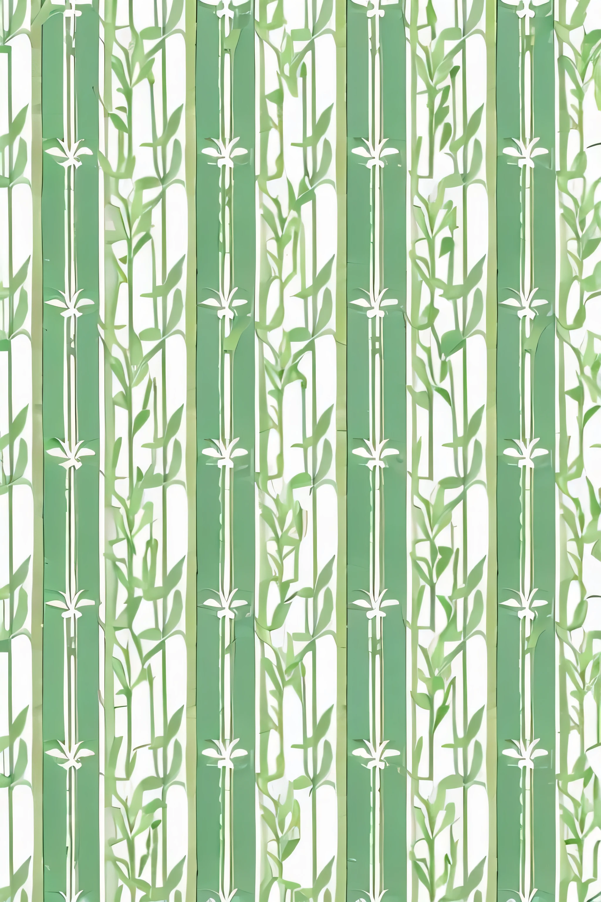 Create a bamboo leaves seamless pattern high quality image in digital illustration, minimalist yet captivating vector illustration style, with a subtle color palette of muted greens and earthy tones. --ar 16:9 --v 5 --stylize 1000
