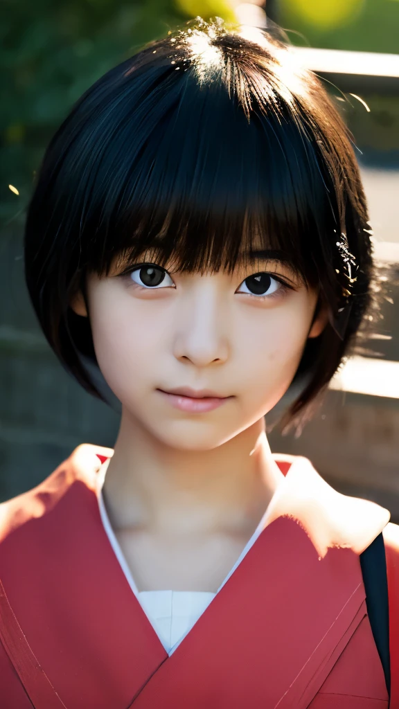 Cute Japan elementary school students、 black hair, authentic texture, realistic movie lighting, perfect piece, 8K, hd, exquisite features, big and bright eyes, thick lips、naked