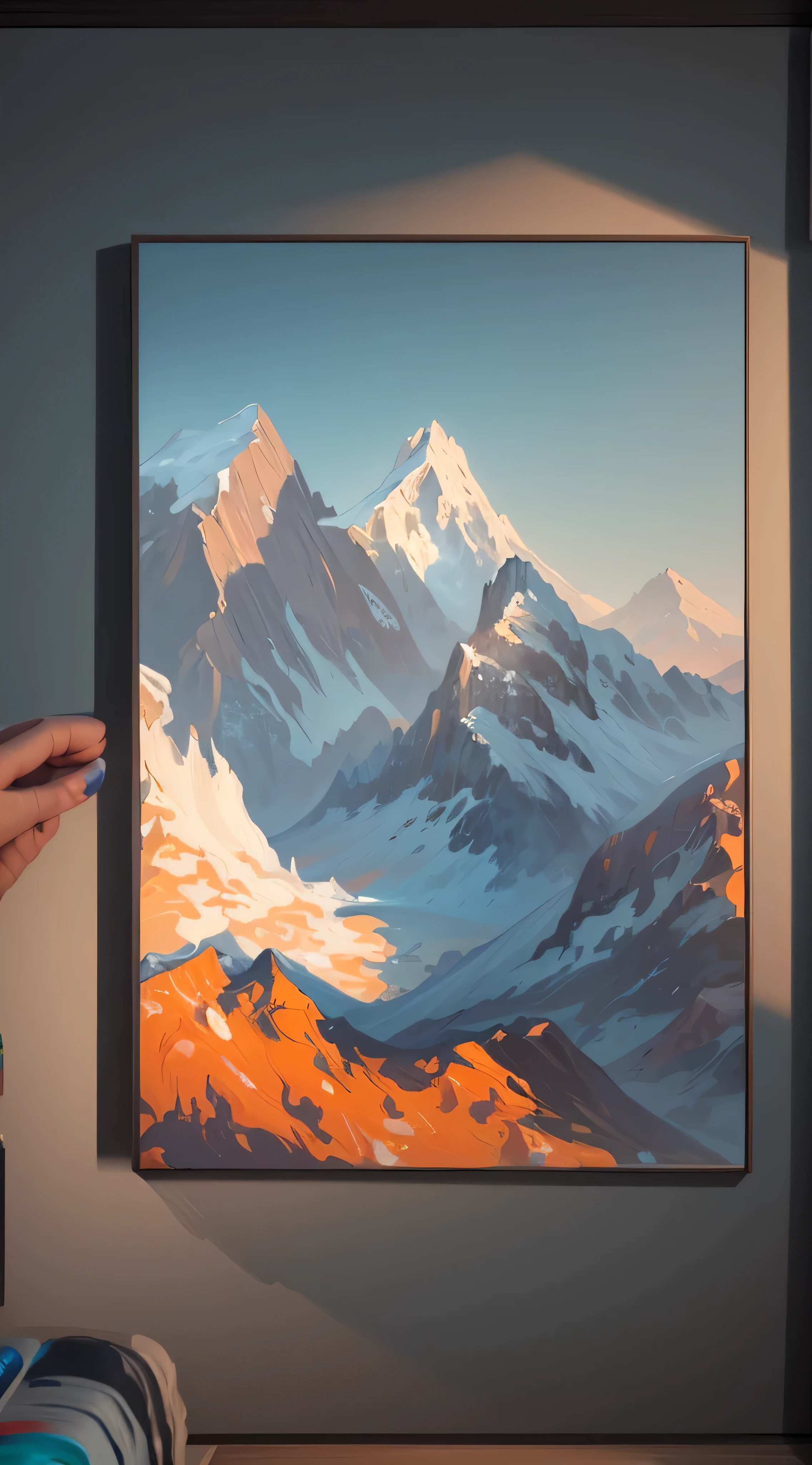 painting of a mountain range with a sky background, scenery artwork, canvas painting, majestic painting, smooth oil painting, 8 k hd detailed oil painting, detailed 4 k oil painting, glossy painting, 8k high quality detailed art, elegant and refined painting, 8 k highly detailed art, extremely high quality artwork, nature painting, digital 4k painting, detailed 4 k painting