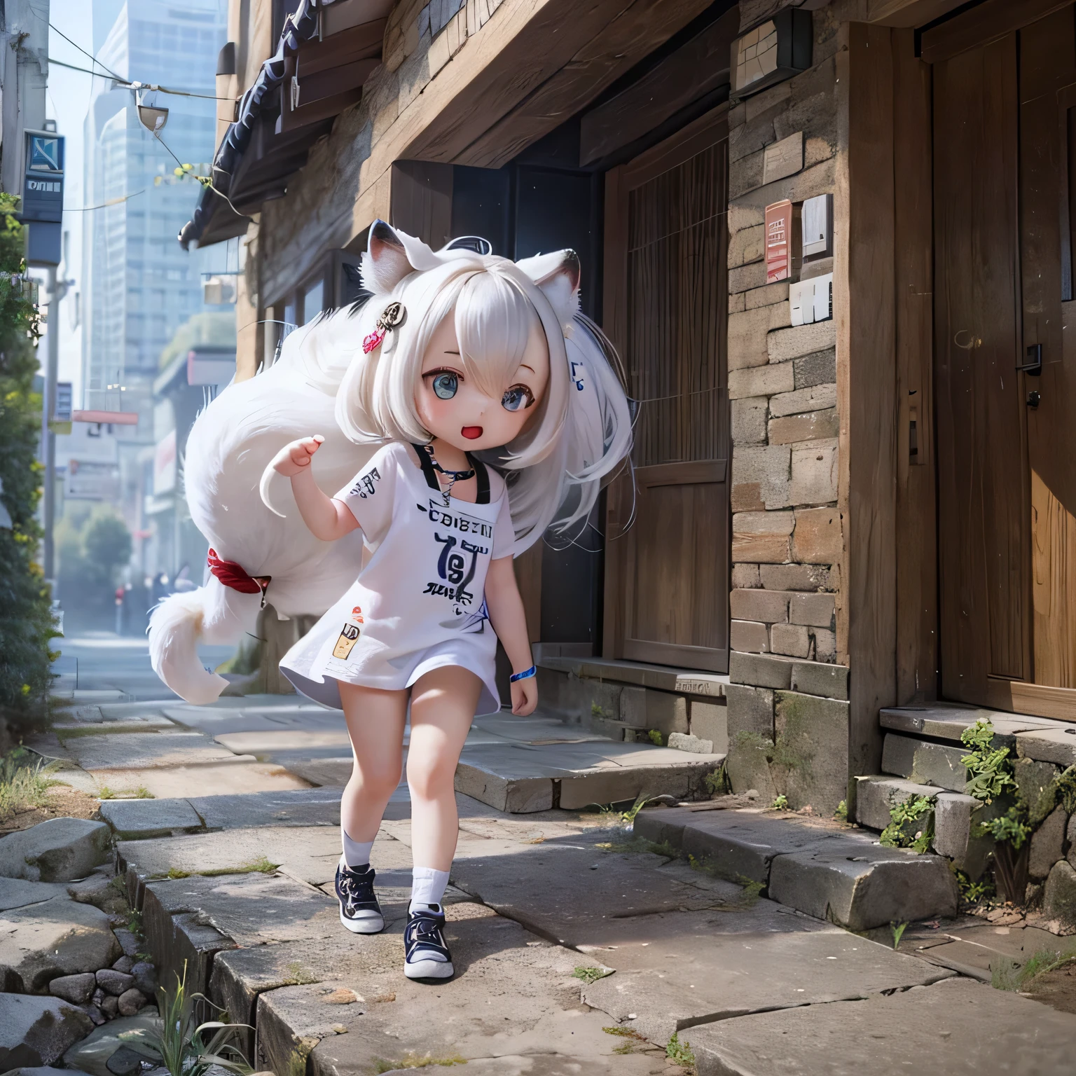 white tiger girls chibi run