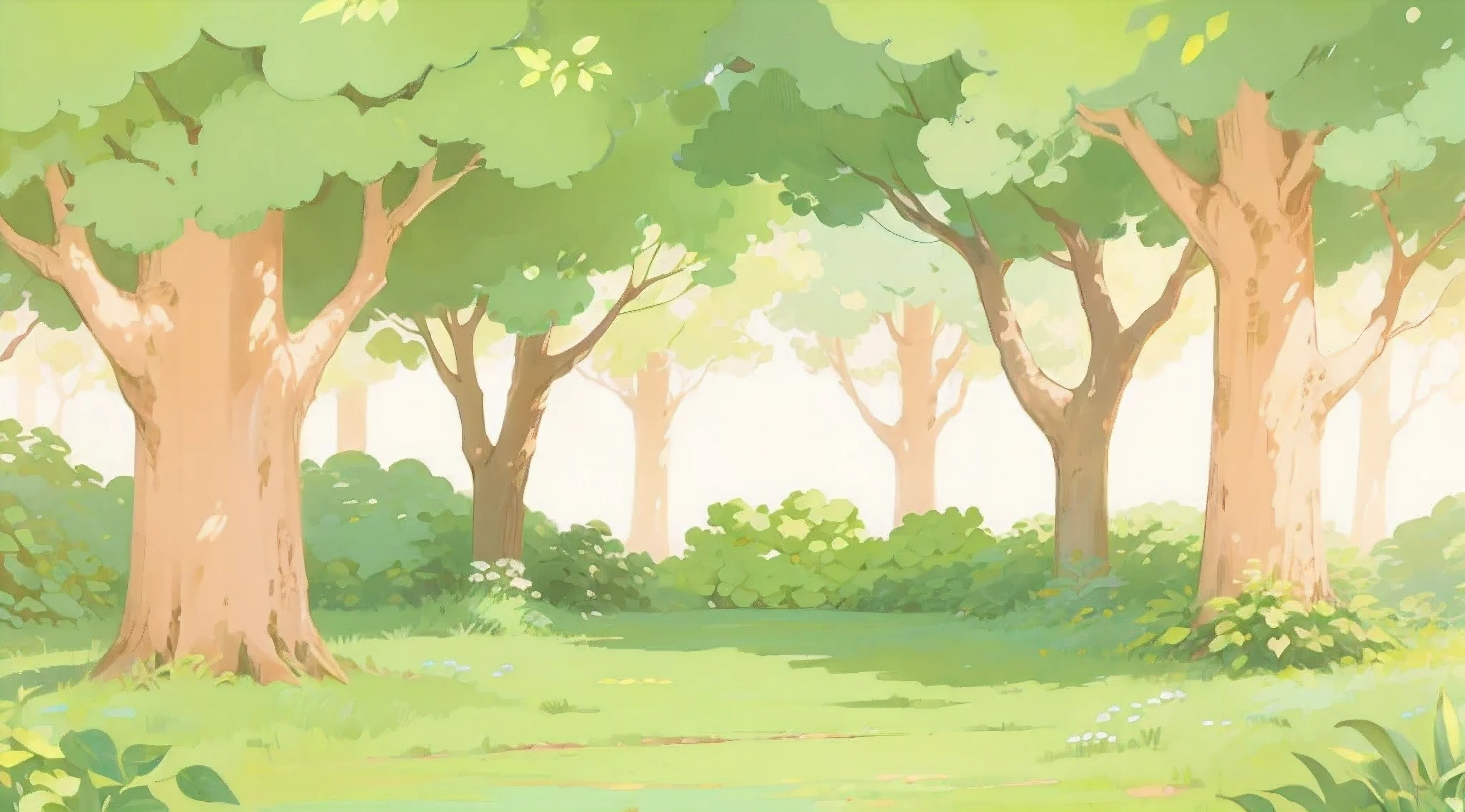 pop art、Photo album、In the bright forest、animation、Studio Ghibli