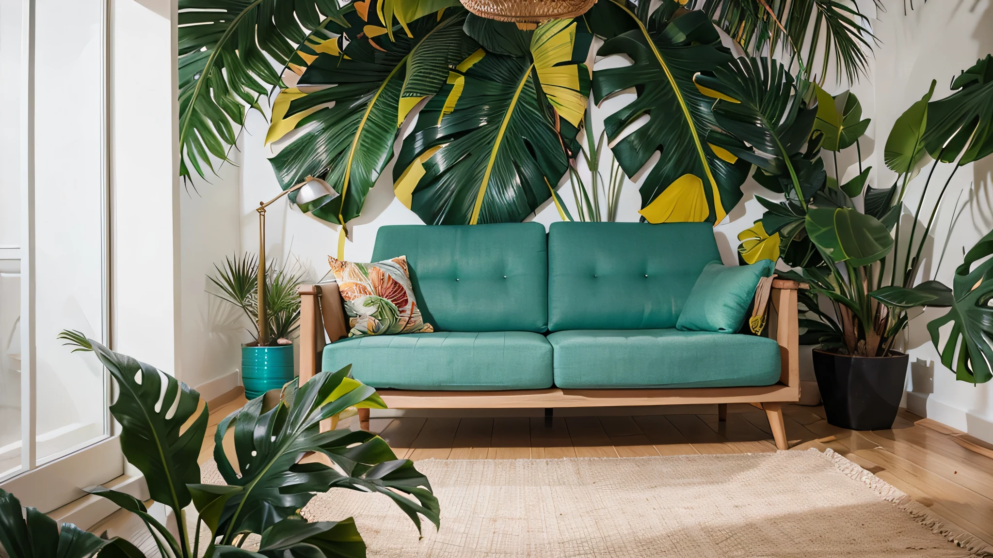 conception de style tropical