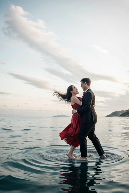 People Dancing on the Sea Surface