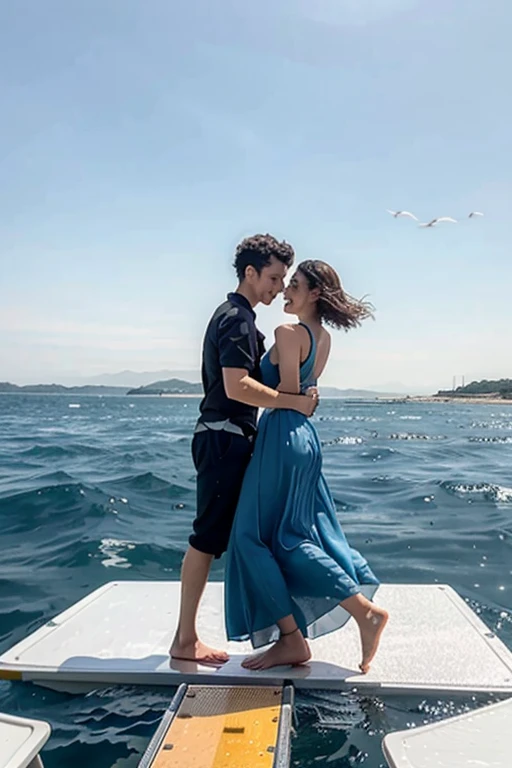 People Dancing on the Sea Surface