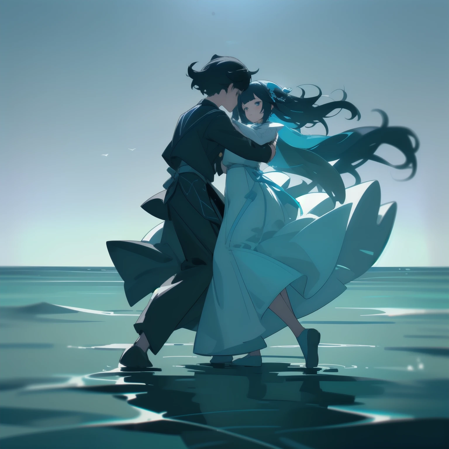 People Dancing on the Sea Surface