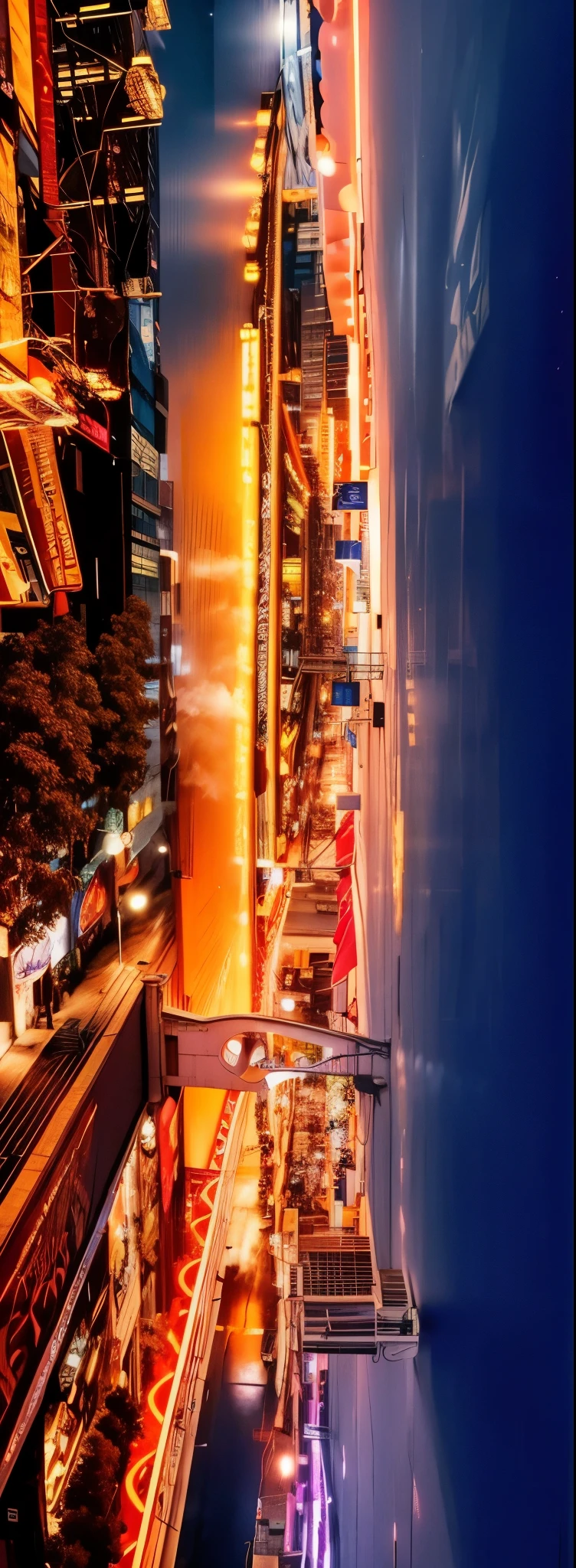 Ride the Ferris wheel to enjoy the night view of the city, city sunset mist neon lights, Vibrant city lights, beautiful cityscape, Enchanting, beautiful city, city sunset night, lively, Vivid and detailed, city sunset fog lights, amazing wallpapers, magnificent background, bright city lights, Full of energy and vitality, light from above, Melbourne, 4k vertical screen wallpaper