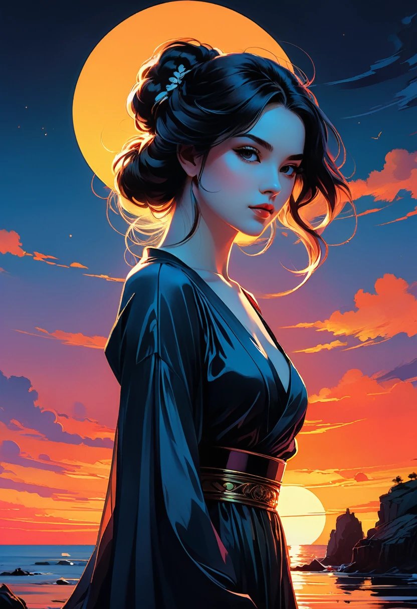fluorescent horizon, digital brush strokes, stylish studio shading on top,
Shadow art, digital illustration, comic style. close-up, high quality, 8K Ultra HD, double exposure, beautifully designed goddess silhouette and sunset coast, minimalist, crisp lines, by yukisakura, awesome full color,
Art by Giovanni Boldini, Bastien Lecouf-Degarme, Carn Griffiths, E. Abramzon, Raphael, Caravaggio, Coby Whitmore, Titian, Leonardo da Vinci, Studio Ghibli Genshin Impact