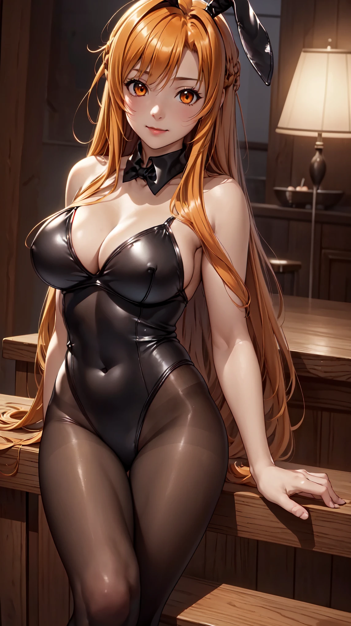 (masterpiece:1.5),(animeのキャラクター:1.4),(very accurate details:1.5),(ultra high resolution:1.5),(super high quality:1.5),(Highly detailed CG Unity 8K wallpaper:1.5),(realistic,Photoreal,超realistic:1.5),(thin:1.5),(sharpness:1.4),(perfect female body:1.4),(curve,model,Glamour:1.3),beautiful breasts,Beautiful delicate shadows,beautiful eyes,beautiful body,beautiful skin,beautiful hands,(well-proportioned face:1.4),(Aesthetic anime Eyes:1.5),bright room,perfect lighting,(spread your legs:1.5),(orange eyes:1.5),(silky hair:1.4),(orange hair:1.5),(crown half raised:1.5),(big breasts:1.4),(smile:1.4),(Playboy Bunny in Black:1.5),(black pantyhose:1.4),(one piece swimsuit:1.4),(luxury bar:1.4),(bar counter:1.4),(hand between legs:1.5),(18-year-old:1.4),(camel toe:1.4),(please sit at the counter:1.4),
anime,魅力的なanimeの女性,美しい魅惑的なanimeの,美しいanimeの女の子,魅力的なanimeの女性,Smooth anime CG Art,美しい魅惑的なanimeの女性,Best anime Girls,かわいいanimeの女の子,animeの塗り,(Playboy Bunny in Black:1.5),(ultra high resolution:1.5),(black pantyhose:1.5),
