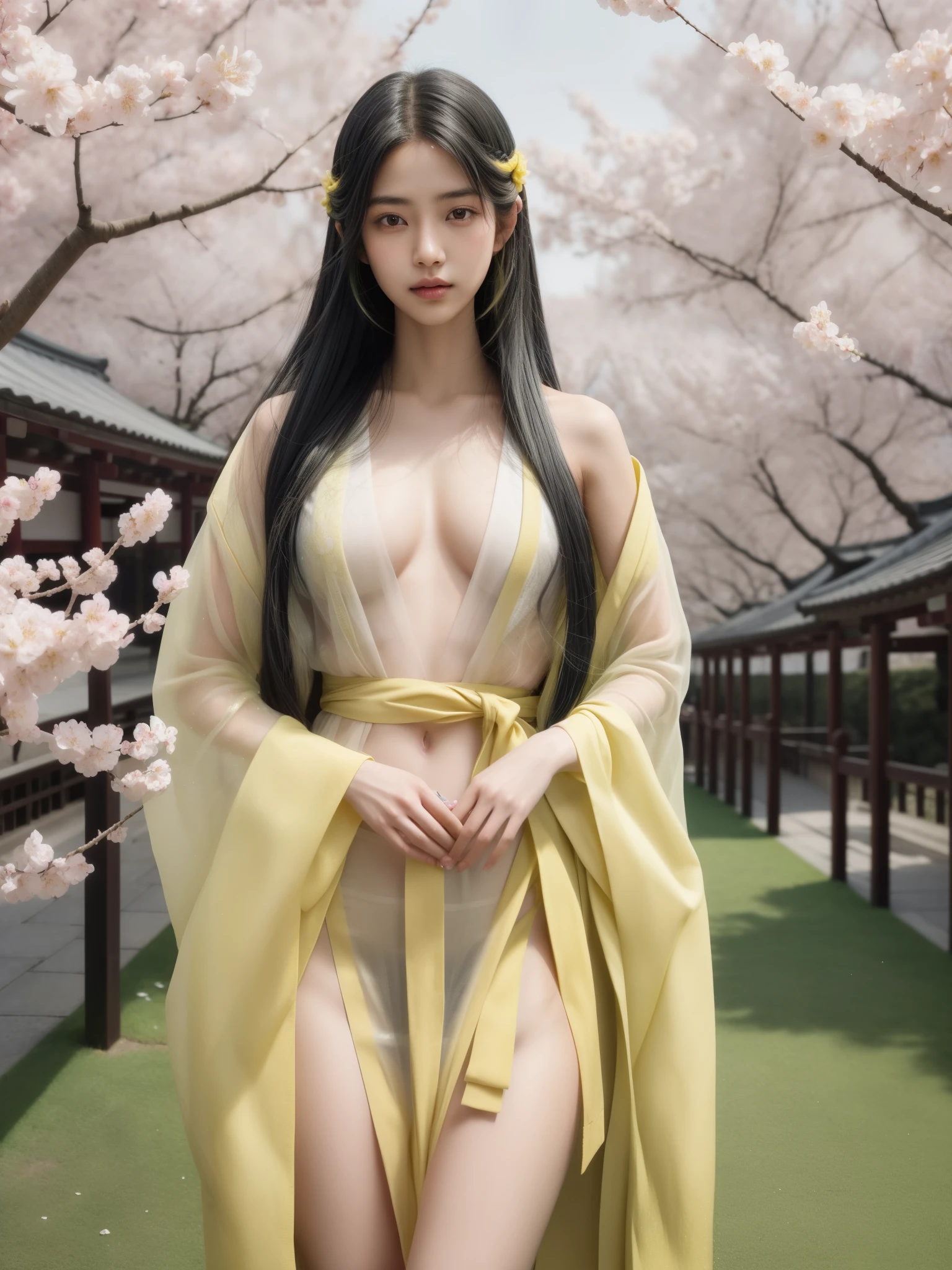 CG,masterpiece,best quality,32k uhd,insane details,intricate details,hyperdetailed,hyper quality,high detail,ultra detailed,(highres, highly detailed:1.2),(blurry background:-0.6),hdr,Hiromu Arakawa,necromancy,
BREAK
contrasting colors,Experience the beauty of a traditional Japanese cherry blossom viewing (hanami) party,
BREAK
1girl,indian,((long hair)),(lustrous skin),(streaked hair),black eyes,(see through:1.2),(smiling:0.7),french braid,(white hair:1.2)(yellow hair:1.3)(green hair:1.1),perfect body,lean body,(narrow waist:1.3),rose,petals,closed mouth,cowboy shot,looking at viewer,distinct_image,in love,
fFaceDetail,ankymoore,