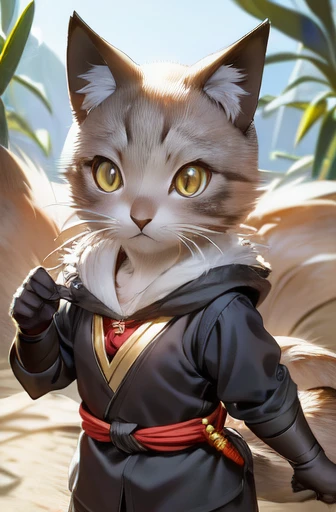 (highest quality,4k,8K,High resolution,masterpiece:1.2), detailed fox head, Lion body with majestic lion tail, Owl feathers, dreamy forest background, Bright colors, soft sunlight, mysterious atmosphere, mysterious beauty, intricate fur details, Piercing fox eye, elegant posture, mysterious shine, captivating gaze, Magical creatures, surreal animal blend, artistic brushstrokes, enchanted fusion, Fantasy-inspired artwork, quirky elements, fascinating composition, An awe-inspiring presence, Otherworldly charm, Mesmerizing contrasts, harmonious blend, fascinating wildlife, exceptional craftsmanship.
