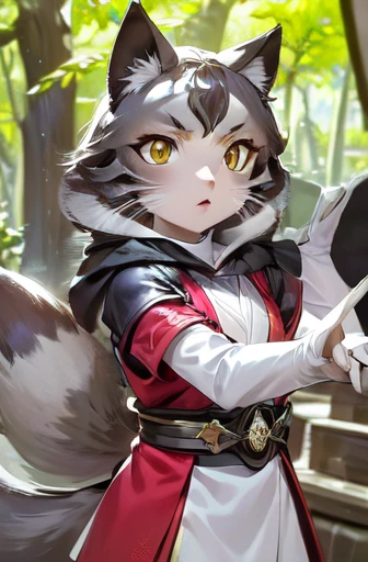 (highest quality,4k,8K,High resolution,masterpiece:1.2), detailed fox head, Lion body with majestic lion tail, Owl feathers, dreamy forest background, Bright colors, soft sunlight, mysterious atmosphere, mysterious beauty, intricate fur details, Piercing fox eye, elegant posture, mysterious shine, captivating gaze, Magical creatures, surreal animal blend, artistic brushstrokes, enchanted fusion, Fantasy-inspired artwork, quirky elements, fascinating composition, An awe-inspiring presence, Otherworldly charm, Mesmerizing contrasts, harmonious blend, fascinating wildlife, exceptional craftsmanship.