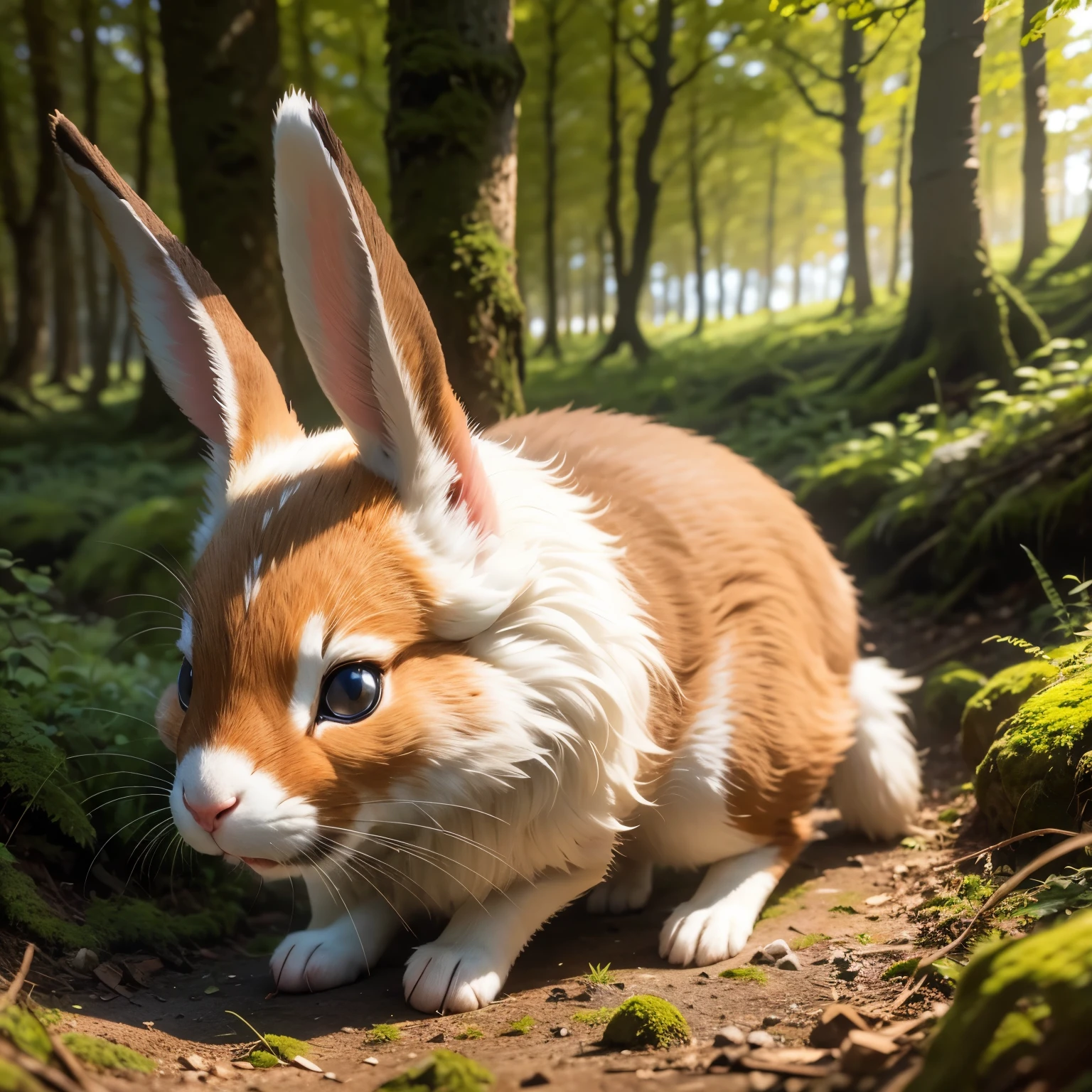 Hasen mit Schratzlzwerge im Bayrischen Wald 