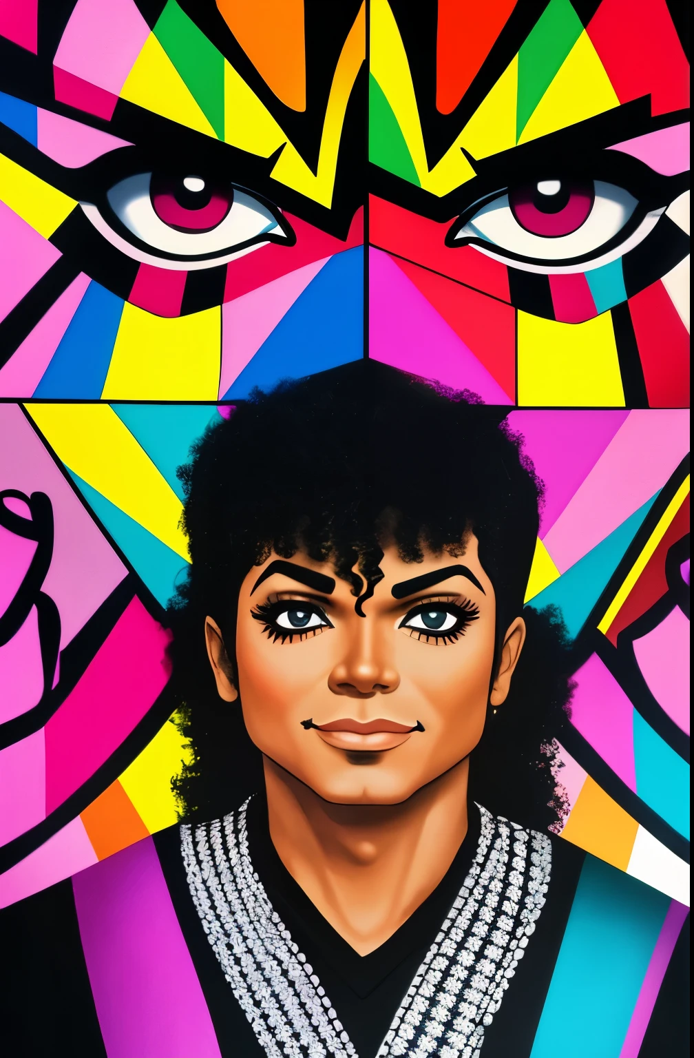 ( MICHEL JACKSON), Eduardo Kobra ,Romero Brito,The Filling Twins ,multidimensional geometric wall PORTRAIT, arte, Chibi,
Yang08k, lindo, Colouring,
Primary works, qualidade superior, melhor qualidade, Arte Oficial, Beautiful and Aesthetic,
