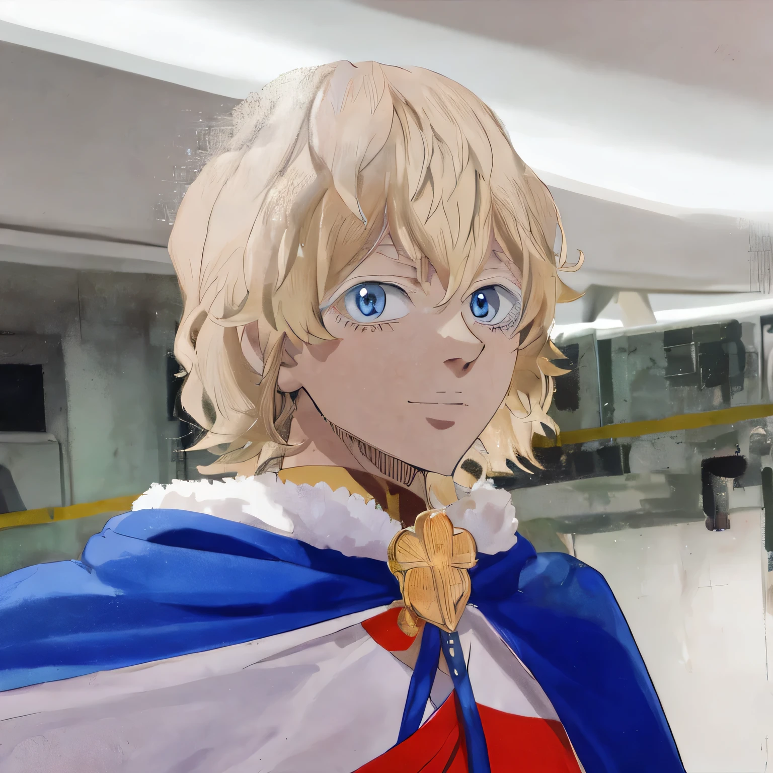 lemiel_silvamillion_clover, masterpiece, best quality, high quality, 1boy, solo, male focus, looking at viewer, upper body, lemiel_silvamillion_clover, blue eyes, blonde hair, 